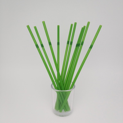 Flexible 6*200mm green 100% Compostable Biodegradable FDA Certified ECO Friendly Drinking PLA Straw 