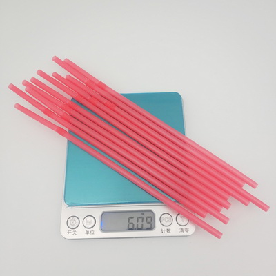 Flexible 6*200mm Red 100% Compostable Biodegradable FDA Certified ECO Friendly Drinking PLA Straw  